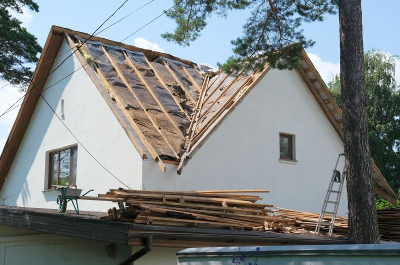 Damaged Roof Replacement