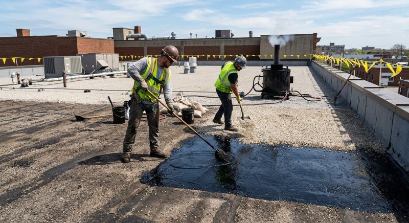 Gravel Roof Repair